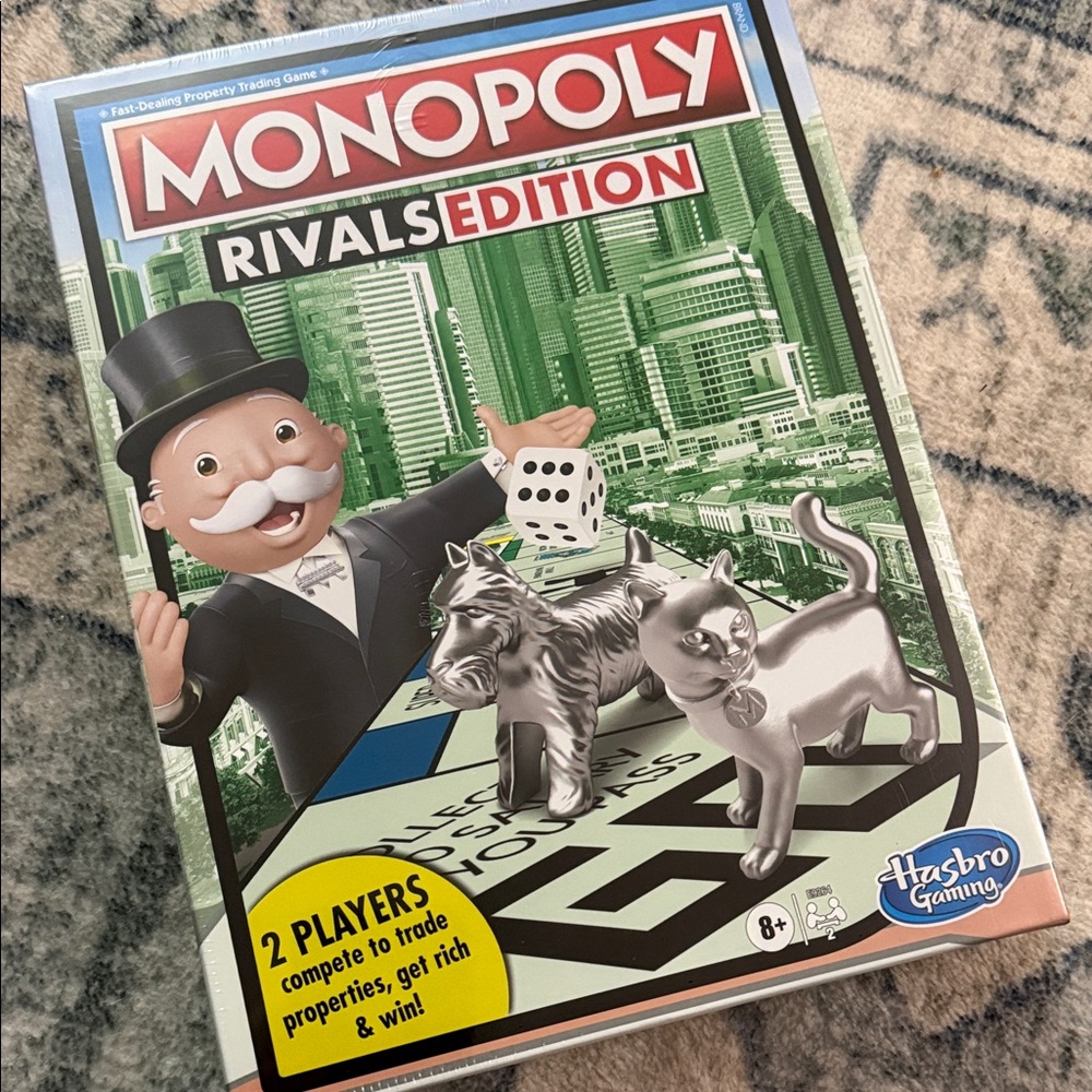 Hasbro Monopoly Rivals Edition Board Game - Red and Blue